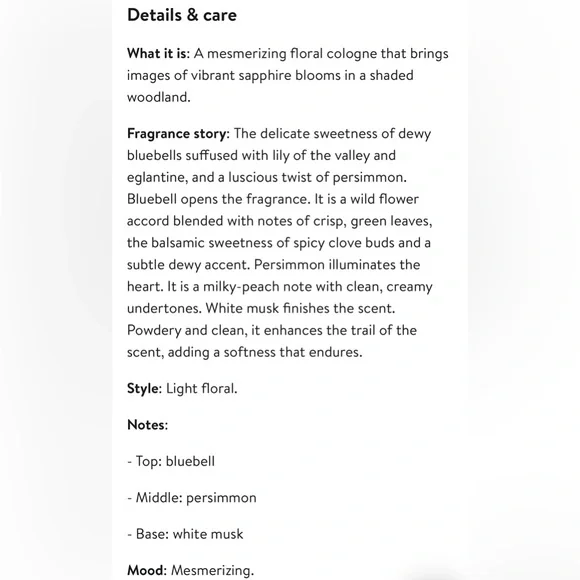 Jo Malone London Wild Bluebell Cologne Perfume 1.7 oz / 50 ml - Picture 3 of 6